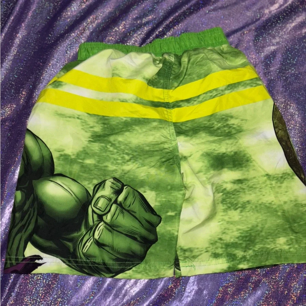 Boys Incredible Hulk Swim Trunks